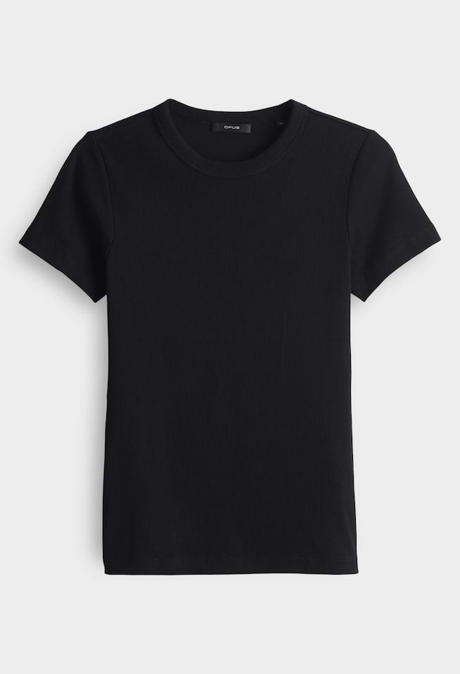 Samuna Slim Fine ribbed T-Shirt
