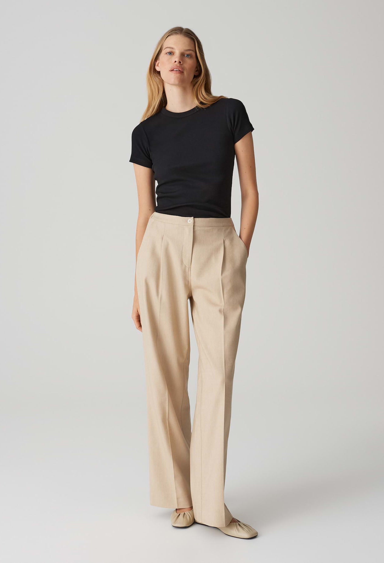 Samuna Slim Fine ribbed T-Shirt