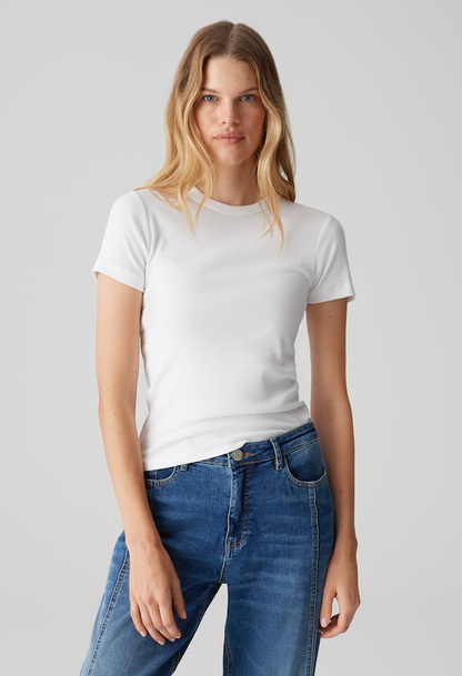 Samuna Slim Fine ribbed T-Shirt