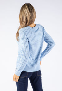 Round Neck Cable Knit