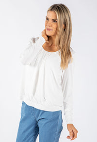 Pleated Front Blouse