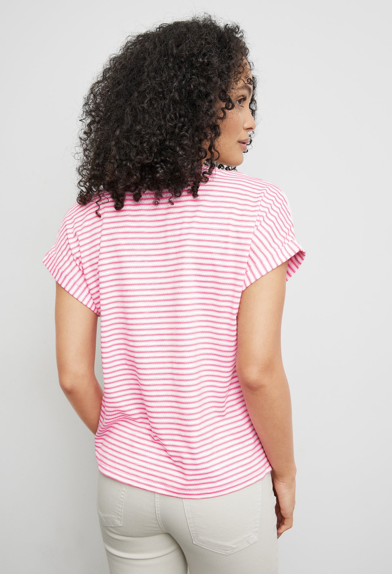 Patterned Short Sleeve Top