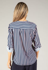 Stripe Buttoned Blouse