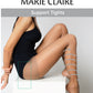 Marie Claire support tights with a model wearing them on a white background