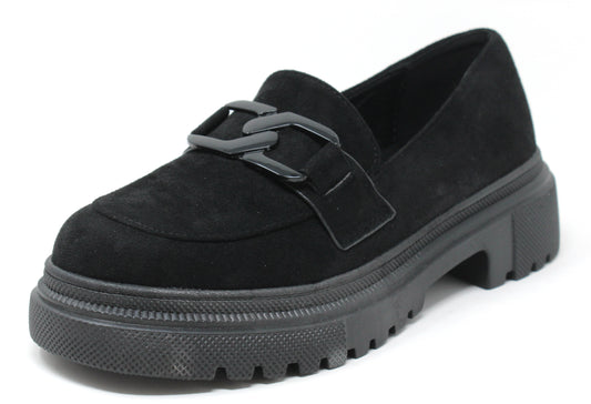 Microfibre Buckle Loafer