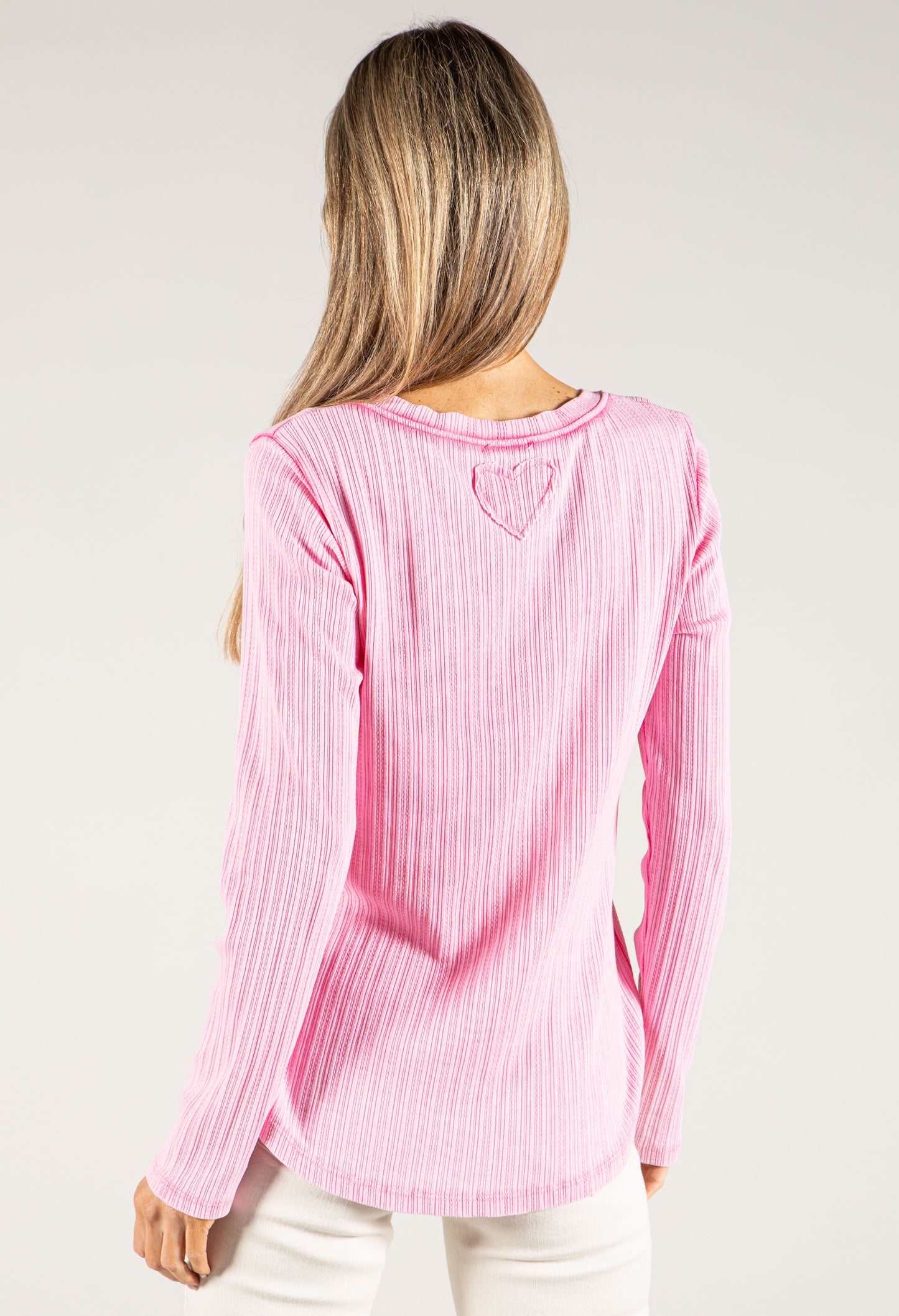 Ribbed Faded Look Top