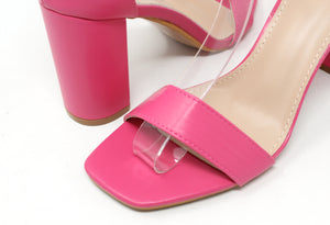 Squared Toe Block Heel