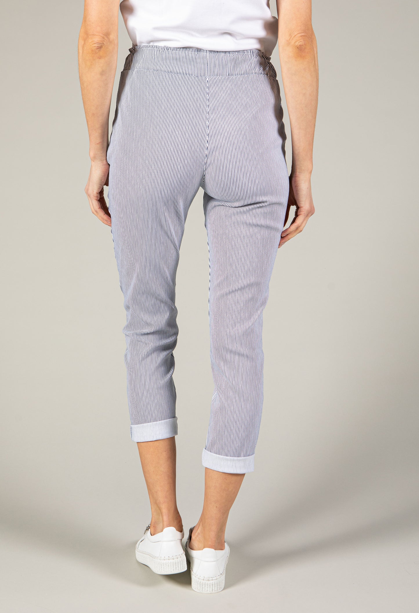 Striped Pull-On Trouser
