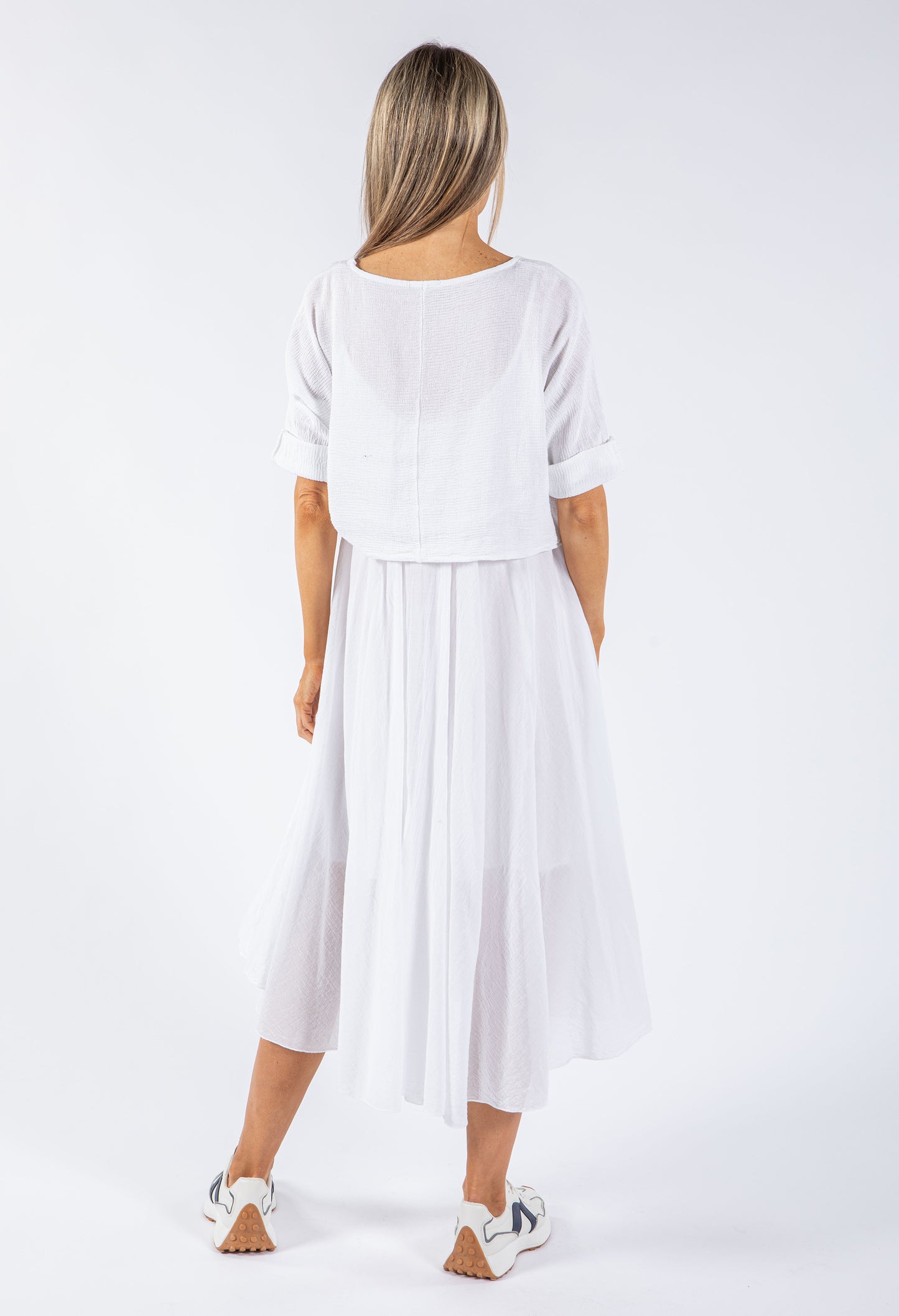 Two In One Cotton Pop Over Dress