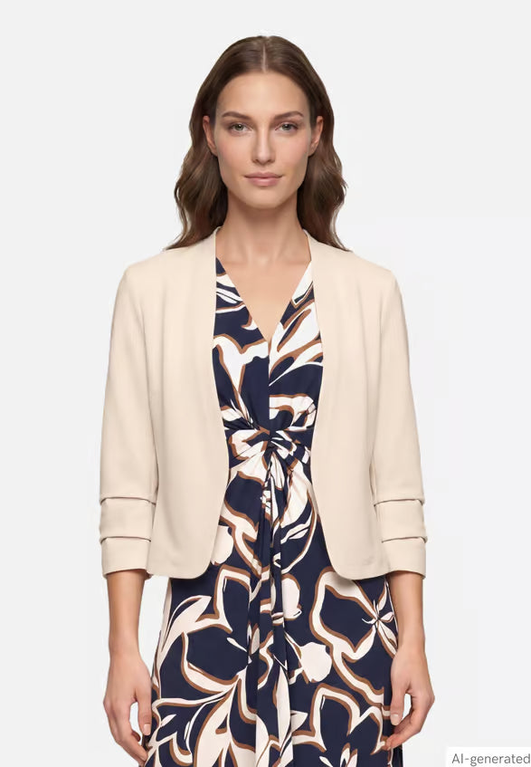 Blazer Jacket with 3/4 Sleeves