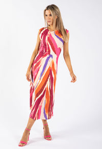 Sunset Ruched Dress