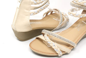 Triple Strap Wedge