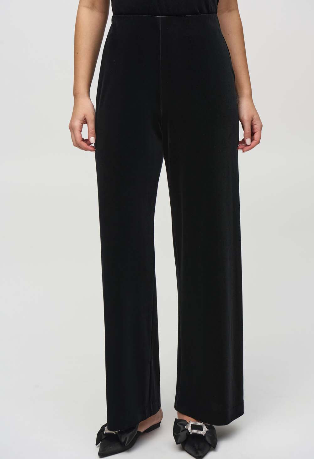 Velvet Wide-leg Trousers | Pamela Scott 