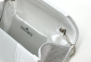 Metallic Wrap Clutch Bag