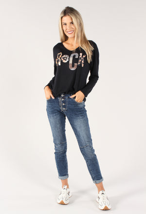 Crinkle Denim Jeans
