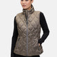 Quilted Vest with Stand-Up Collar