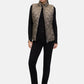 Quilted Vest with Stand-Up Collar