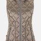 Quilted Vest with Stand-Up Collar