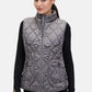 Quilted Vest with Stand-Up Collar