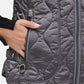 Quilted Vest with Stand-Up Collar
