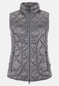 Quilted Vest with Stand-Up Collar