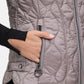 Quilted Vest with Stand-Up Collar