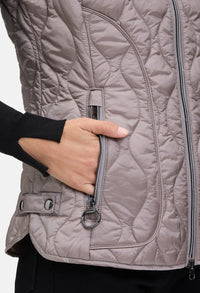 Quilted Vest with Stand-Up Collar