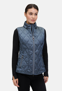 Quilted Vest with Stand-Up Collar