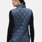 Quilted Vest with Stand-Up Collar