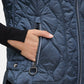 Quilted Vest with Stand-Up Collar