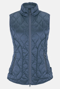 Quilted Vest with Stand-Up Collar