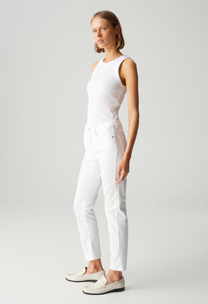 Melly Base Mid Rise Straight Jeans
