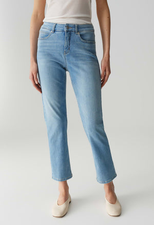 Melly Base Mid Rise Straight Jeans
