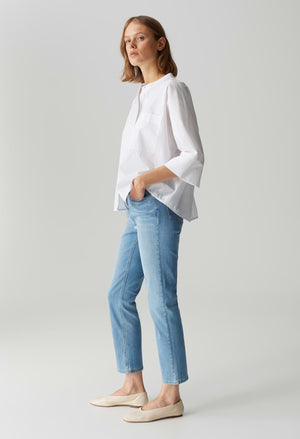 Melly Base Mid Rise Straight Jeans