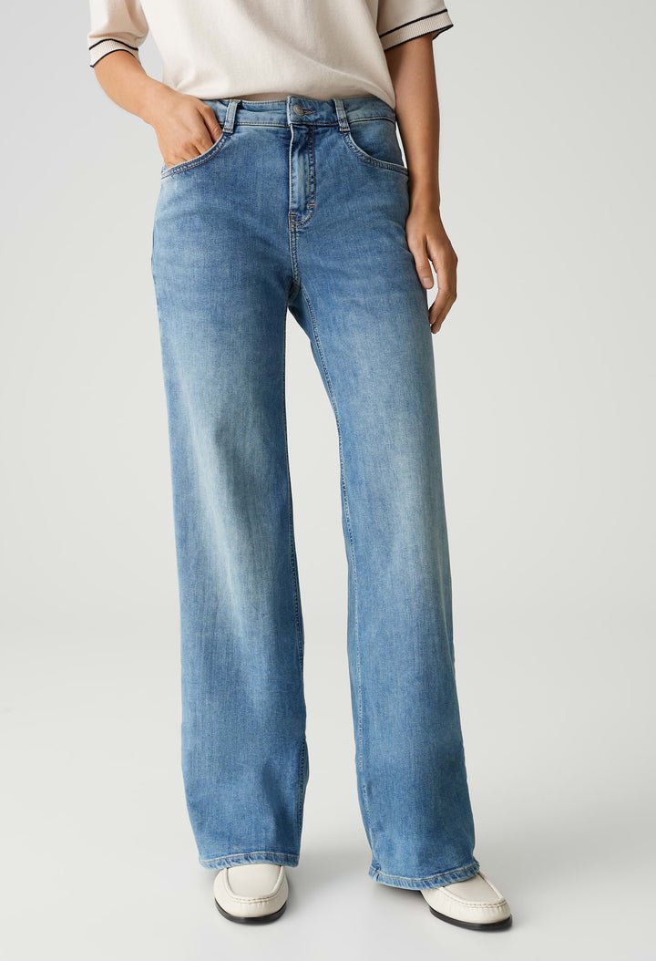 Melly Modern Mid Rise Wide Leg Jeans