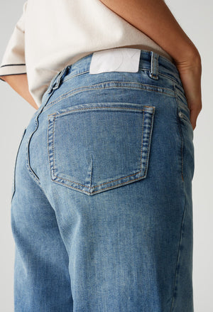 Melly Modern Mid Rise Wide Leg Jeans