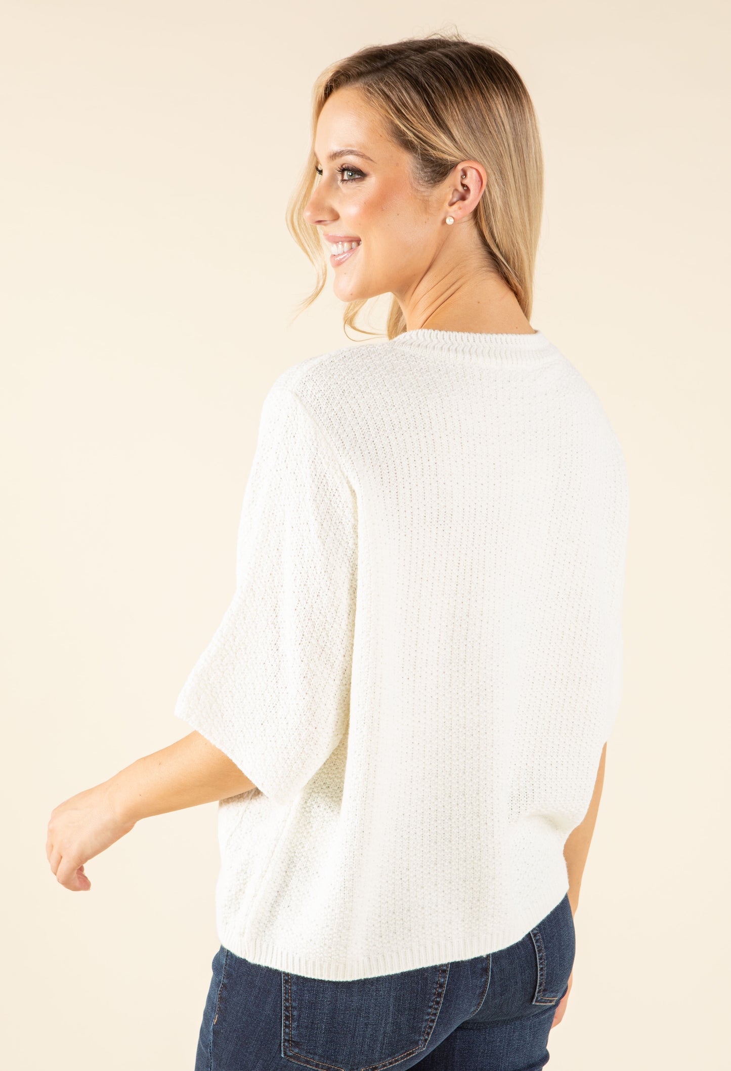 Buttoned Knit Cardigan