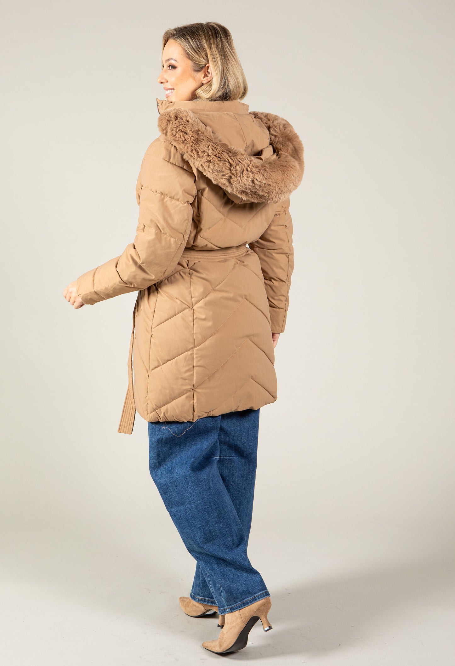 Belted Padded Coat