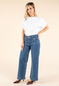 Ruby Seamless Wide Leg Jeans