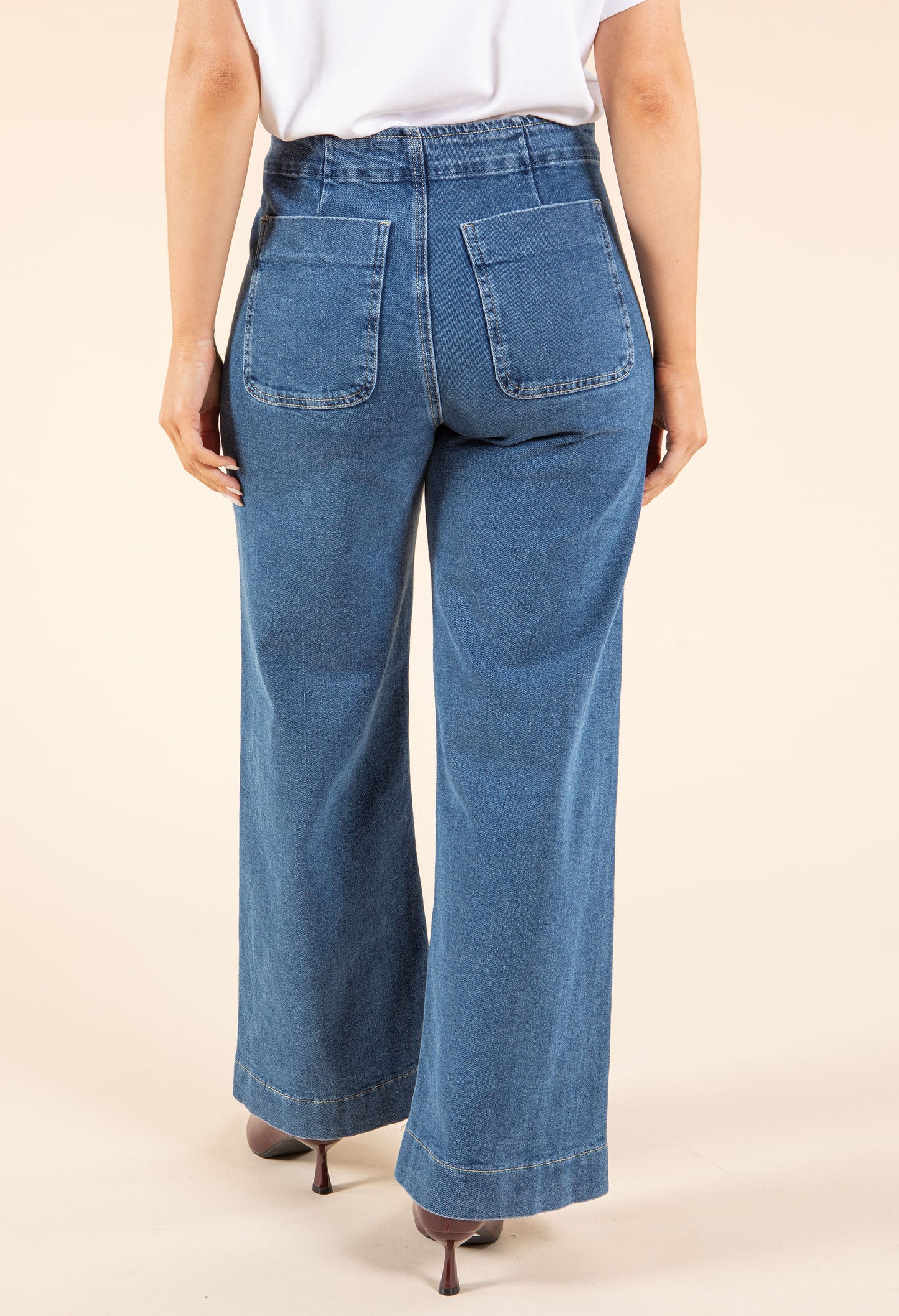 Ruby Seamless Wide Leg Jeans