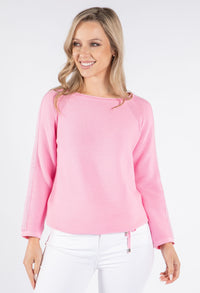 Shimmer Sleeve Rib Knit Jumper