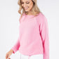 Shimmer Sleeve Rib Knit Jumper