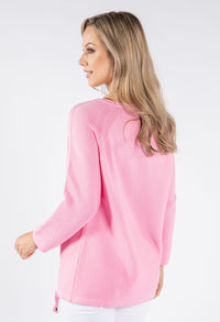 Shimmer Sleeve Rib Knit Jumper