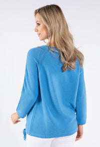 Shimmer Sleeve Rib Knit Jumper