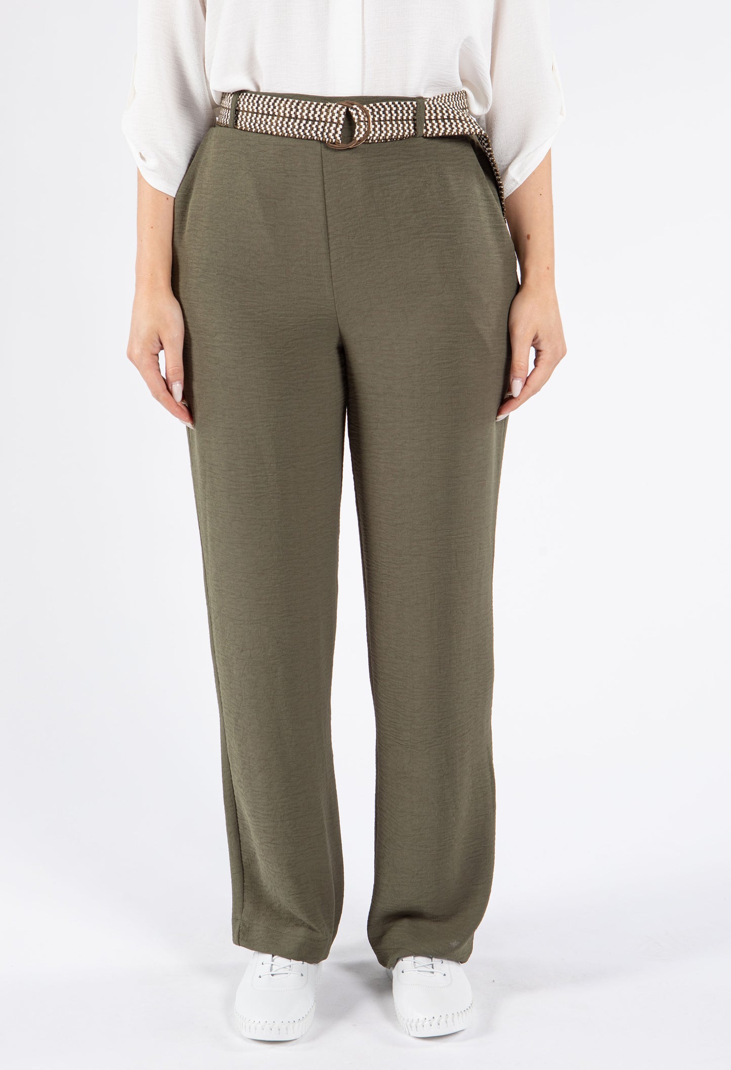 Belted Light Weight Trousers