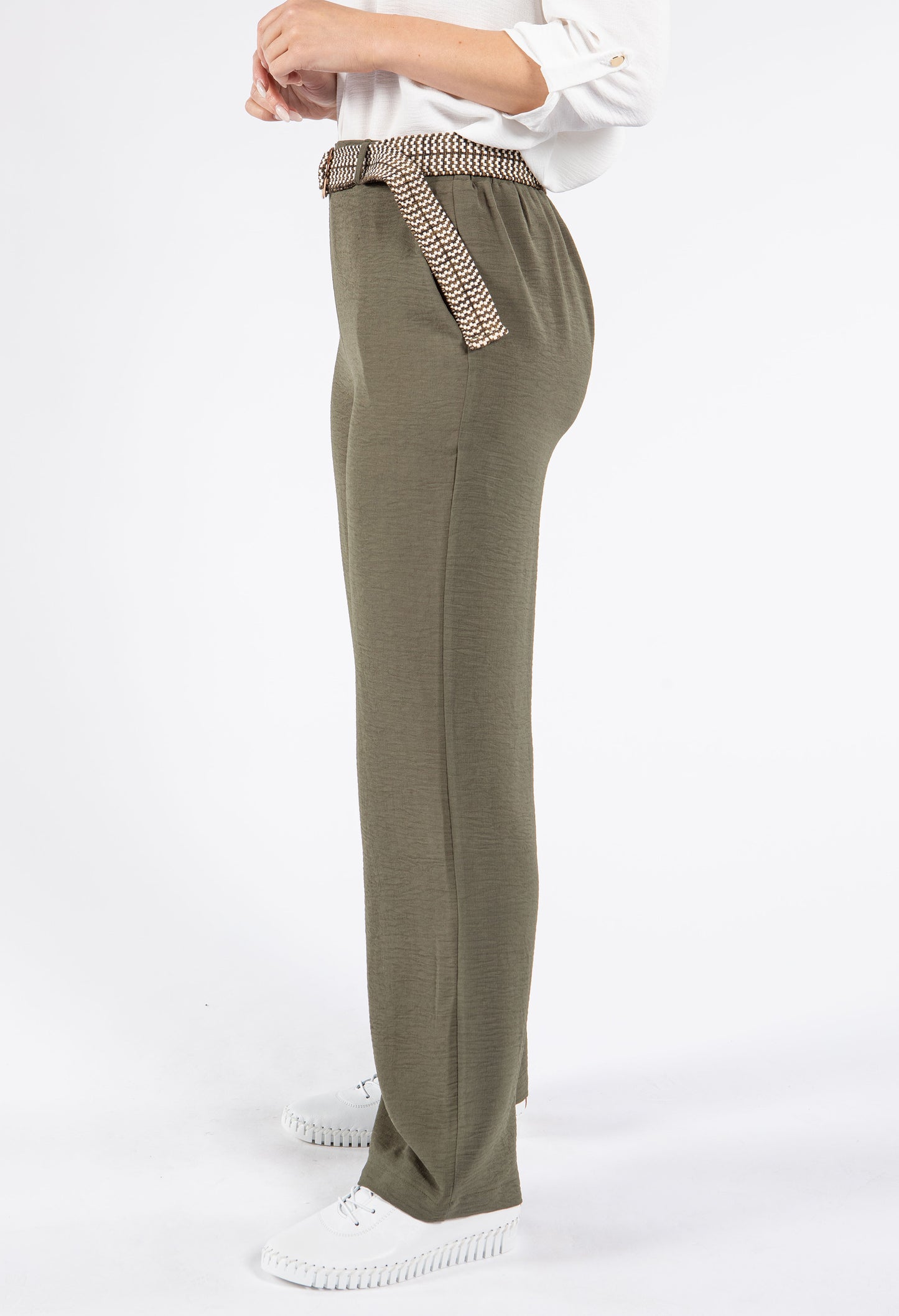 Belted Light Weight Trousers