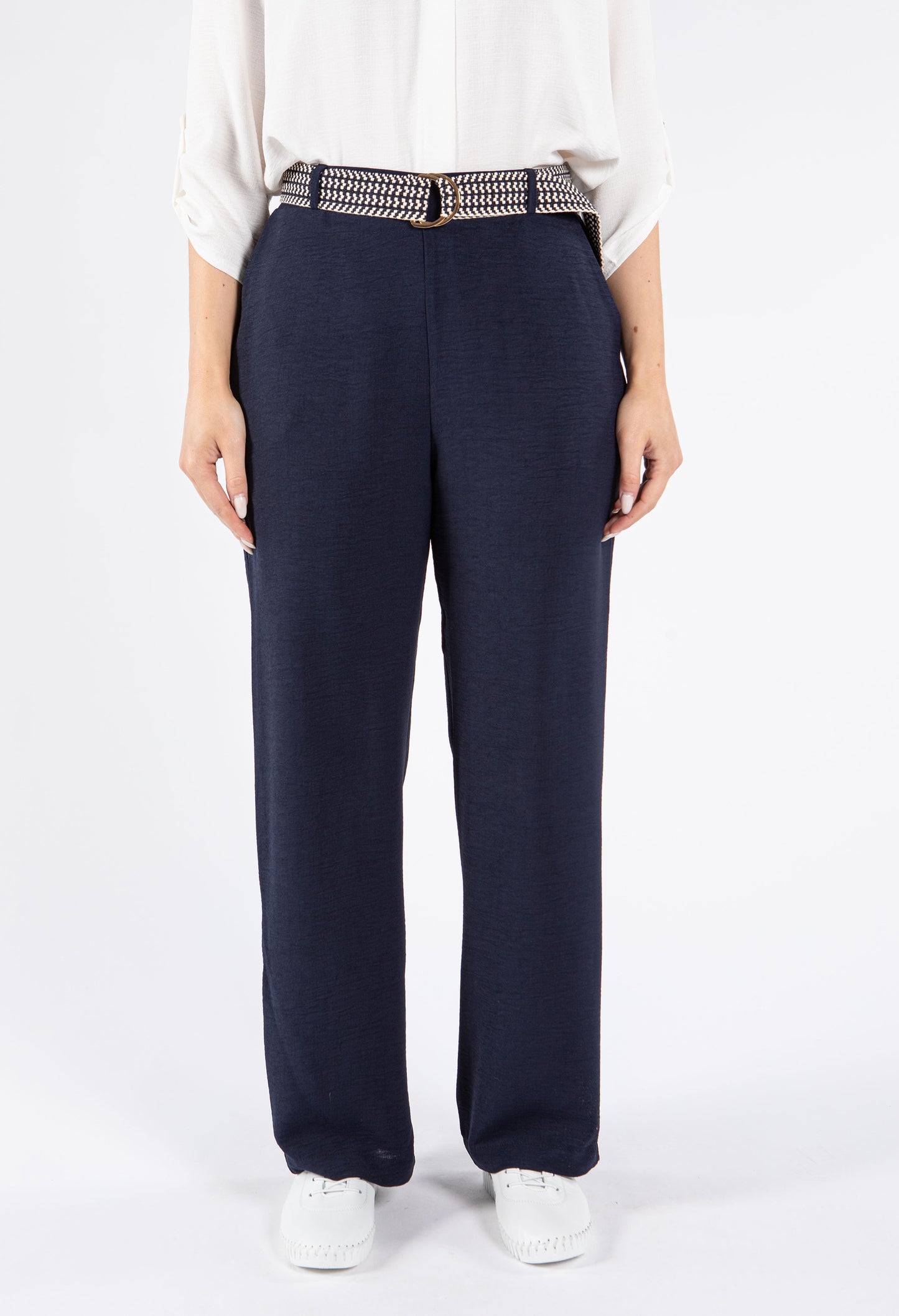 Belted Light Weight Trousers
