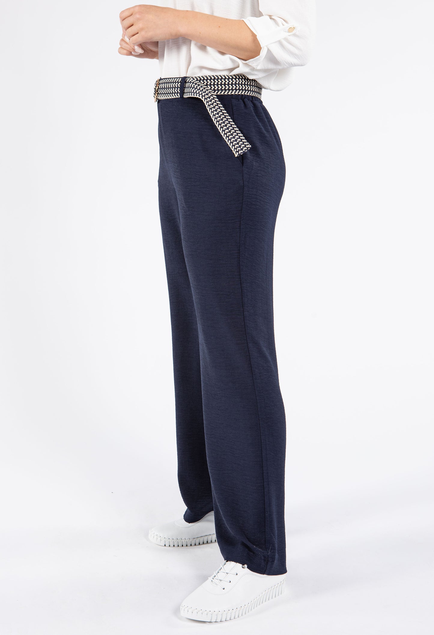 Belted Light Weight Trousers