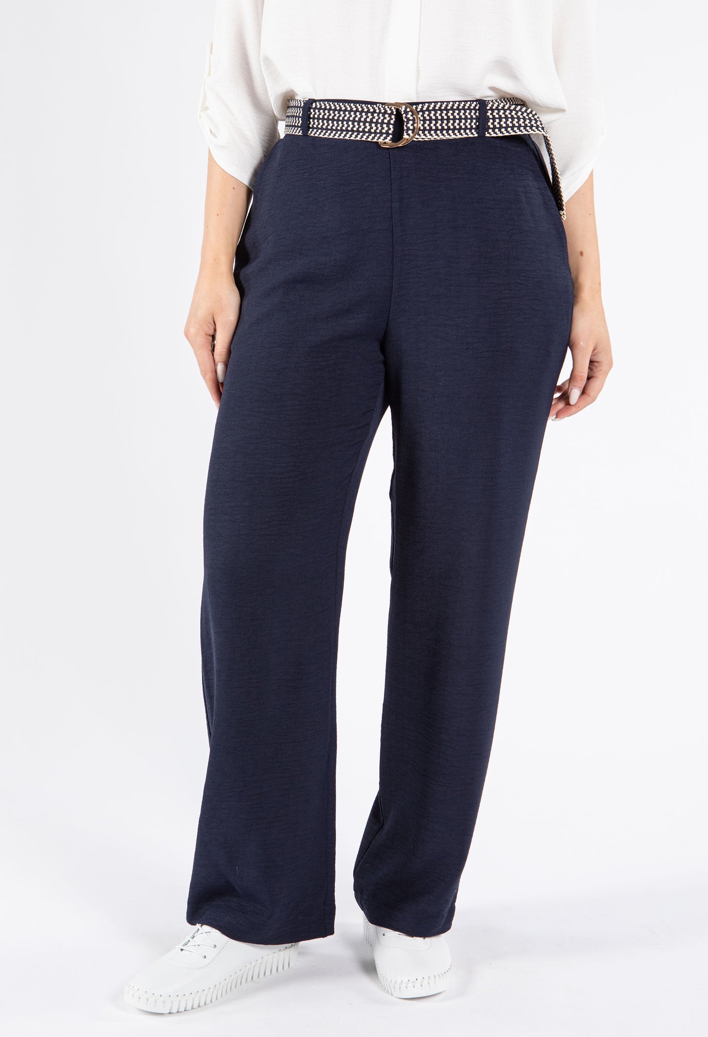 Belted Light Weight Trousers