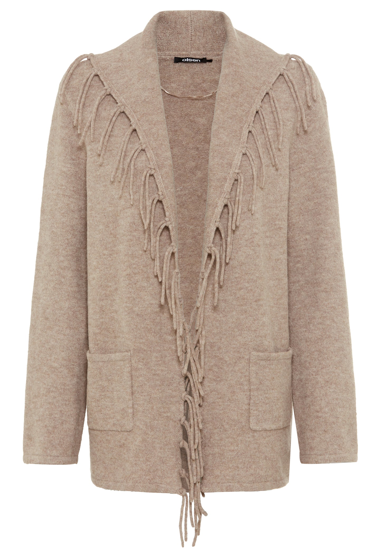 Open Front Knit Cardigan